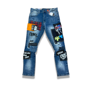 Smoke Rise "Patch Fashion" jeans (Belfast Blue)
